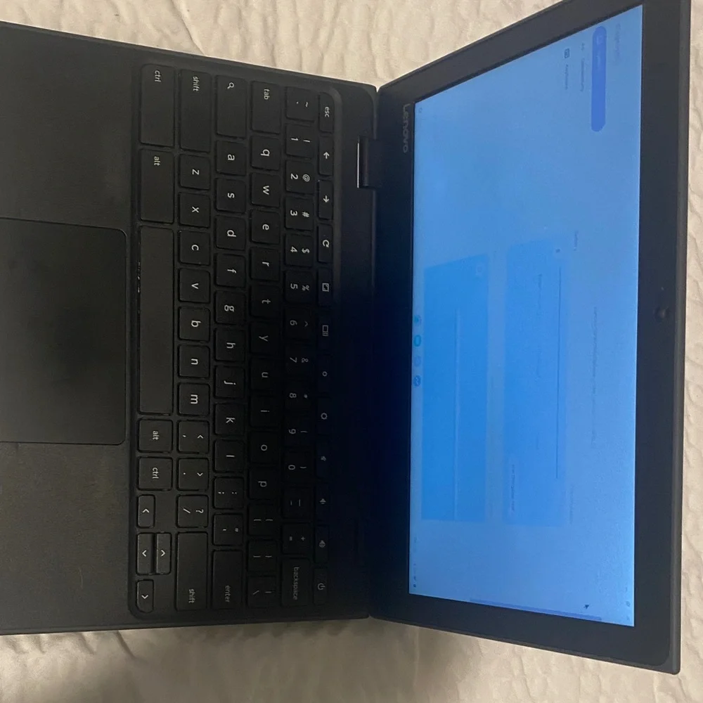 Lenovo Gray Laptop with Black Keyboard